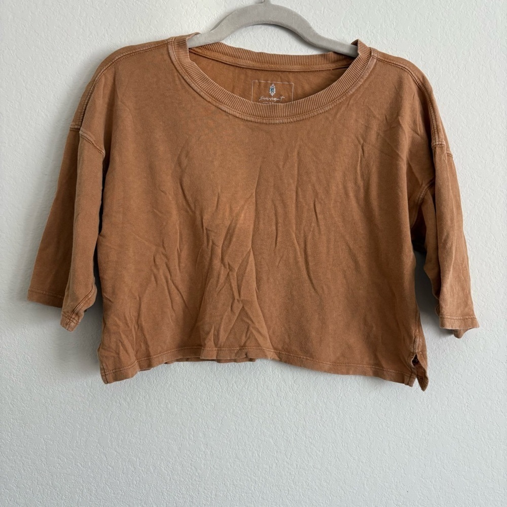 Free People Movement Oversized Cropped Top- size XS